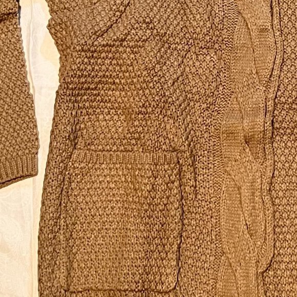 Sherosa Women's Oversized Sweaters Cable Knit Open Front Chunky Cardigan - Picture 6 of 8